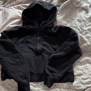 Black Scuba Hooded Sweatshirt